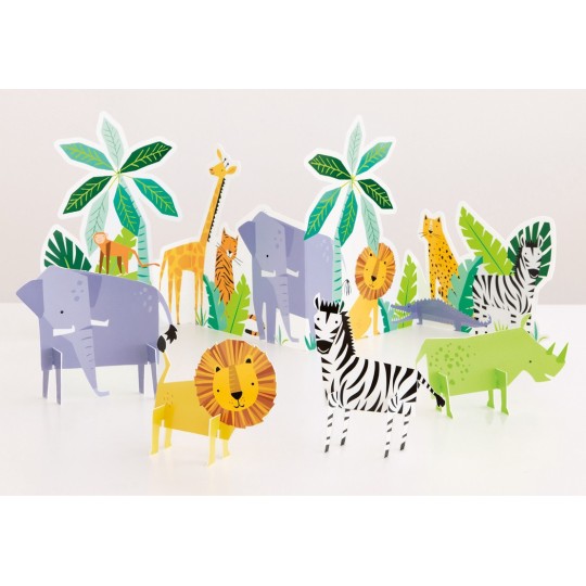 Animal Jungle Table Decorating Kit (Set of 5)