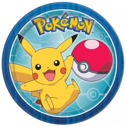 Pokemon Small Paper Plates (Pack of 8)