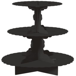 Black Cardboard Cupcake Stand