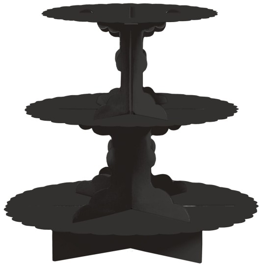 Black Cardboard Cupcake Stand