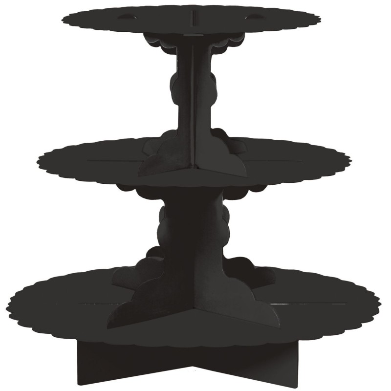 Black Cardboard Cupcake Stand