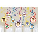 The Wiggles Swirl Decorations (Pack of 12)