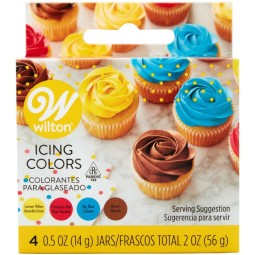 Wilton Primary Icing Colours (Set of 4)
