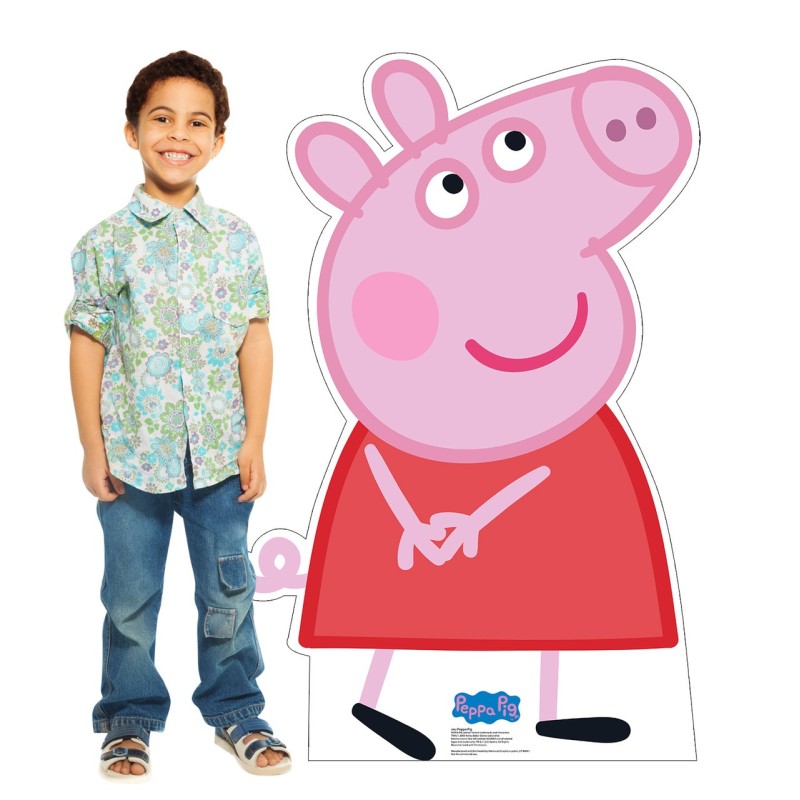 Lifesize Peppa Pig Cardboard Cutout | Peppa Pig Party Supplies
