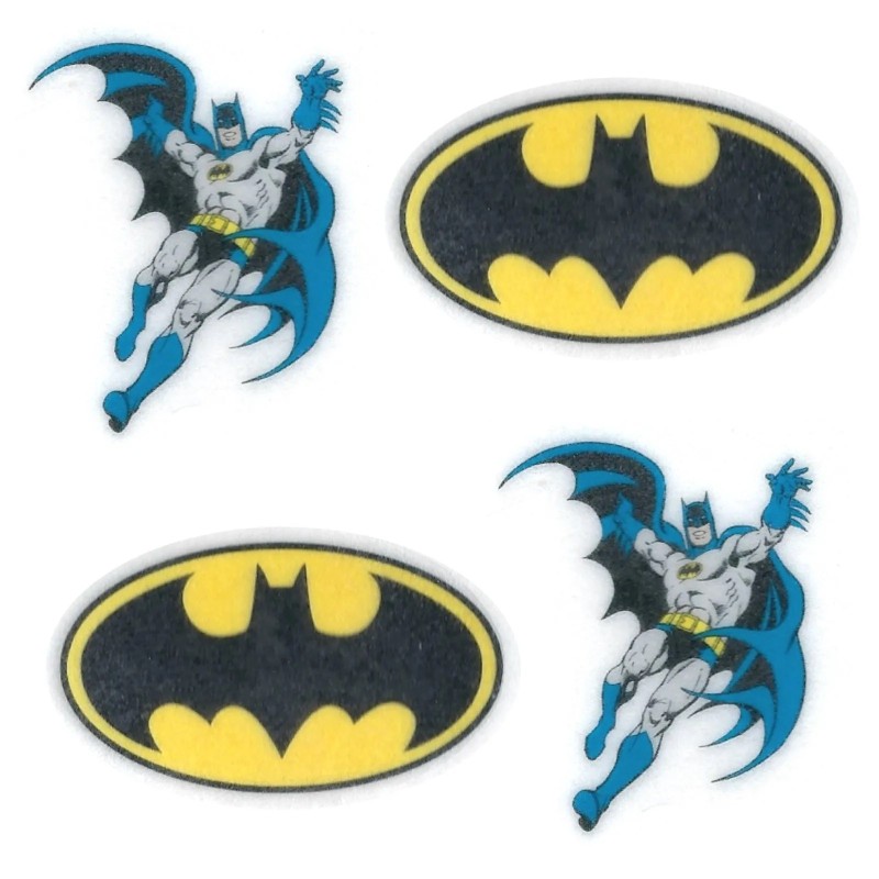 Batman Wafer Cupcake Toppers (Pack of 16)