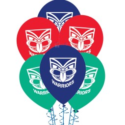 NRL New Zealand Warriors Balloons (Pack of 5)