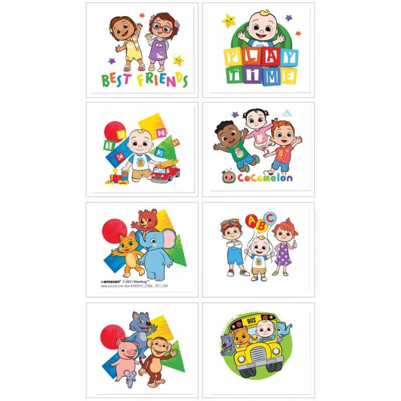 CoComelon Tattoos (Set of 8)