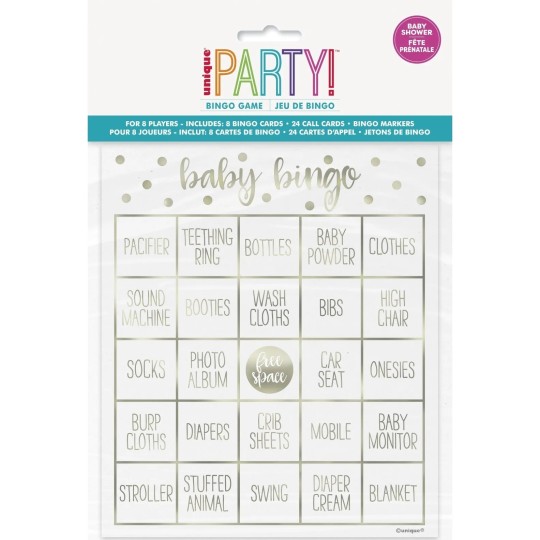 Baby Shower Oh Baby Bingo Game