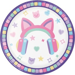 Digital Gamer Small Paper Plates (Pack of 8)