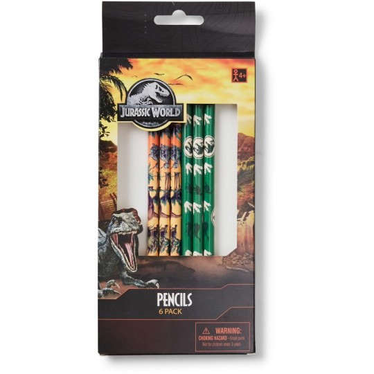 Jurassic World Pencils (Pack of 6)