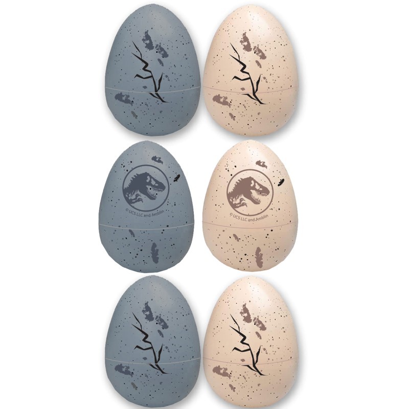 Plastic Jurassic World Fillable Eggs (Pack of 6)