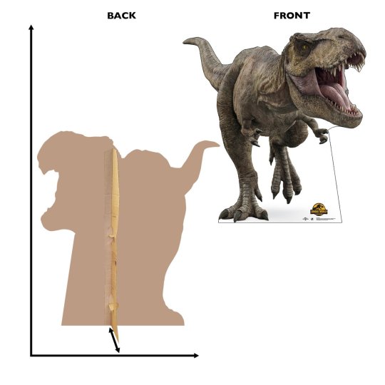 Lifesize Jurassic World T-Rex Cardboard Cutout