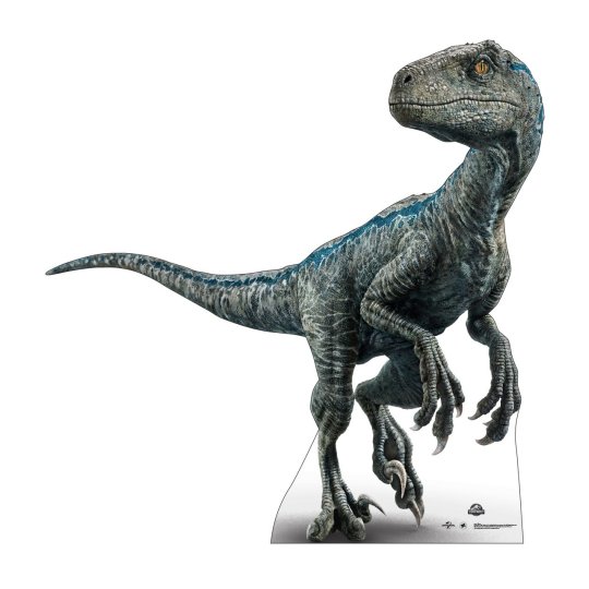Lifesize Blue Raptor Jurassic World Cardboard Cutout