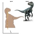 Lifesize Blue Raptor Jurassic World Cardboard Cutout