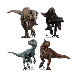 45cm Jurassic World Cardboard Cutouts (Pack of 4)