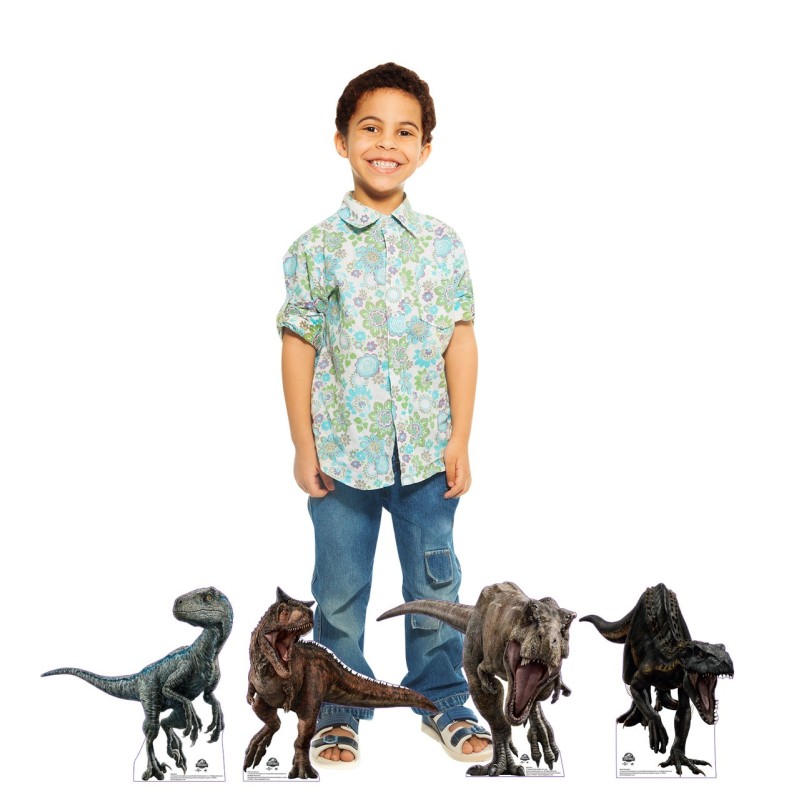 45cm Jurassic World Cardboard Cutouts (Pack of 4)