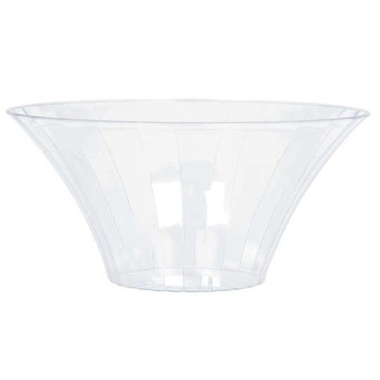 Medium Flared Clear Plastic Bowl | Candy Buffet Jars | Lolly Containers