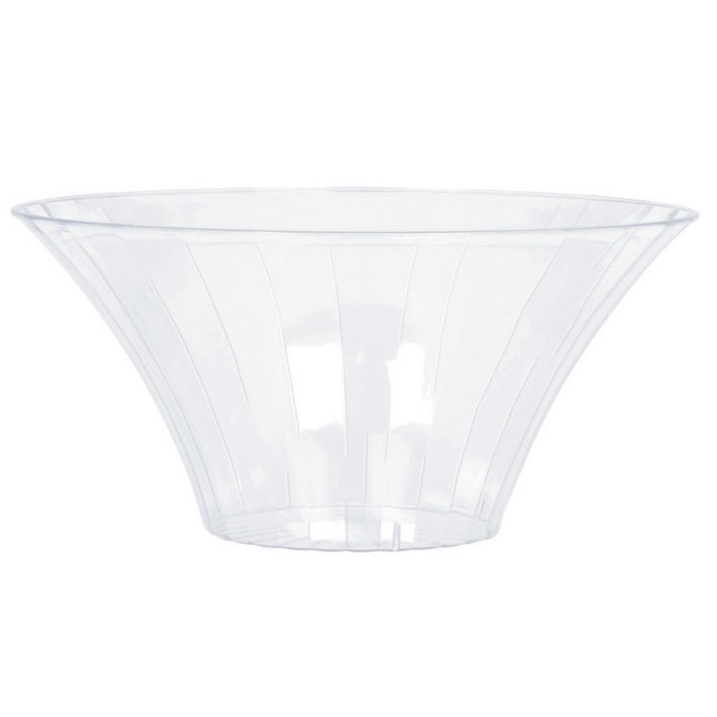 Medium Flared Clear Plastic Bowl | Candy Buffet Jars | Lolly Containers