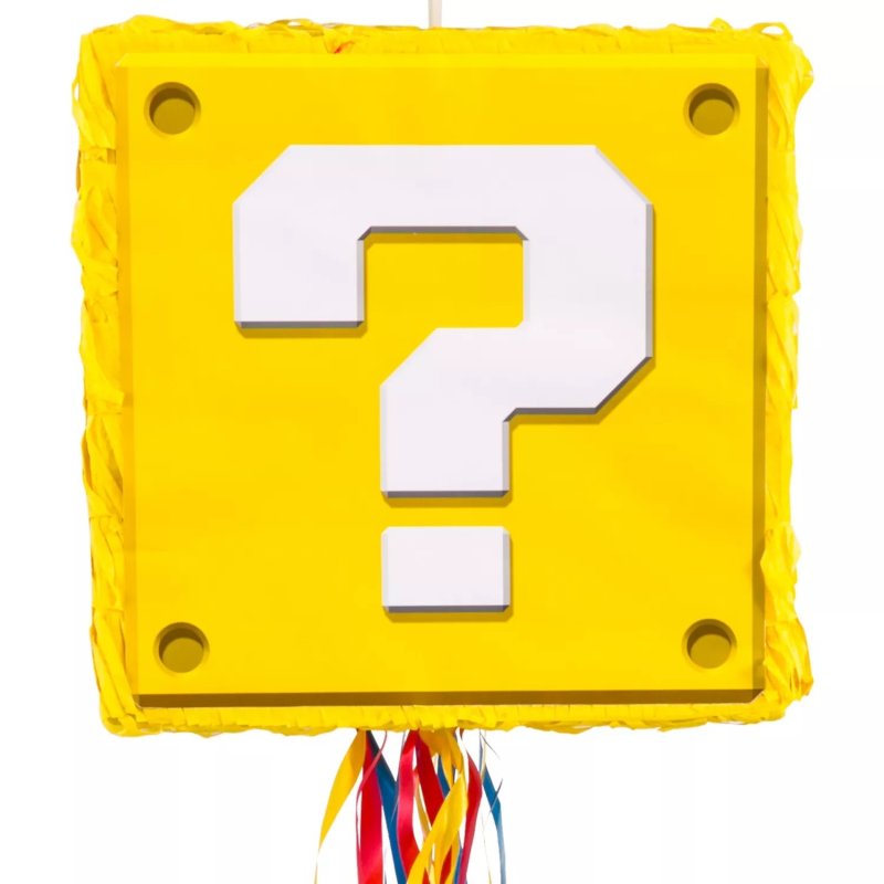Question Block Super Mario Pinata | Super Mario Party Supplies