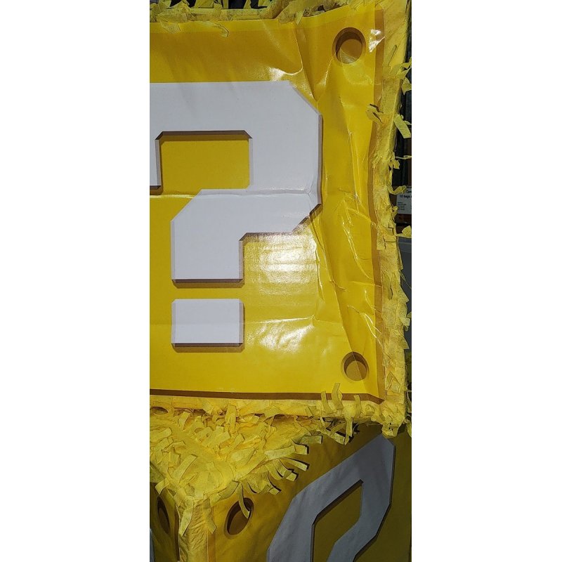 Question Block Super Mario Pinata *Damaged* | Super Mario Party Supplies