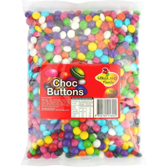 Rainbow Chocolate Buttons (1kg)