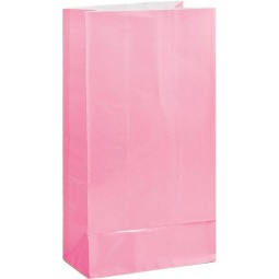 Light Pink Paper Party Bags (Pack of 12)