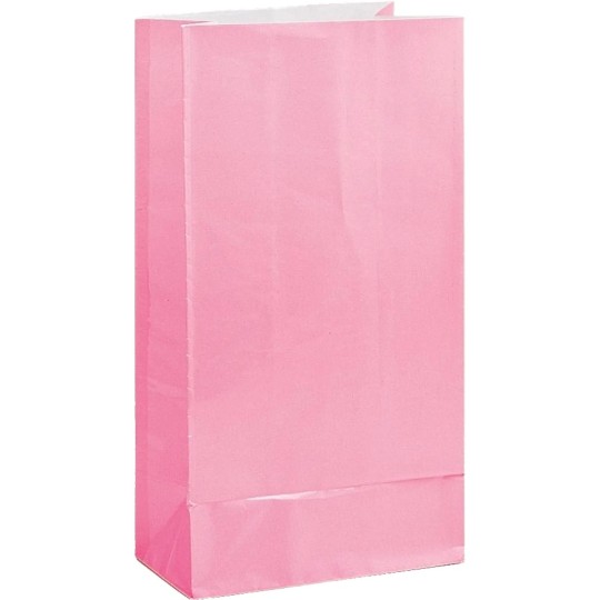 Light Pink Paper Party Bags (Pack of 12)