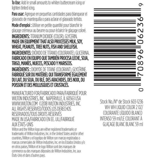 Wilton White White Icing Colour | Wilton Food Colouring