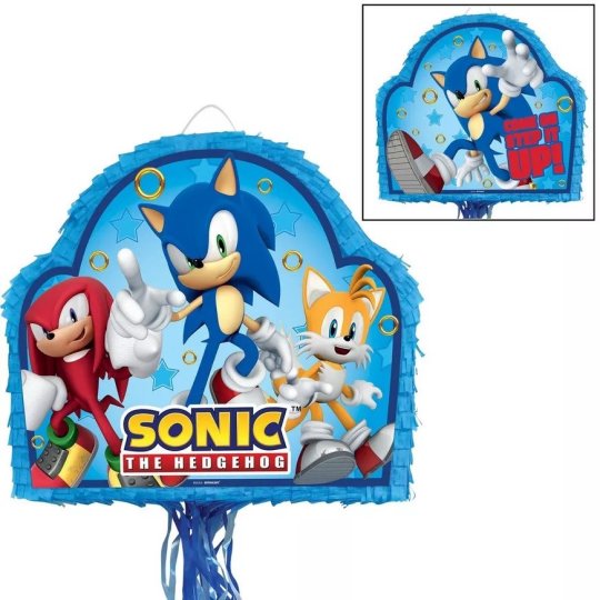 Pull String Sonic the Hedgehog Pinata