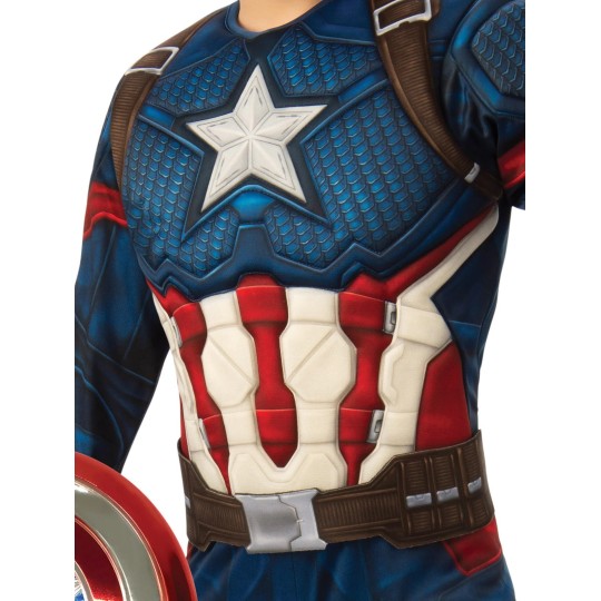 Avengers Endgame Kids Captain America Premium Costume Size 5-6 Years - Avengers Party Supplies