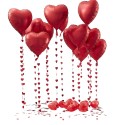 Ginger Ray Red Heart Balloons Decoration Kit (Pack of 25)
