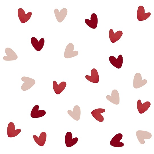 Ginger Ray Pink & Red Heart Paper Confetti
