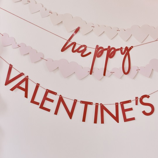 Ginger Ray Happy Valentine's Day Bunting Banner