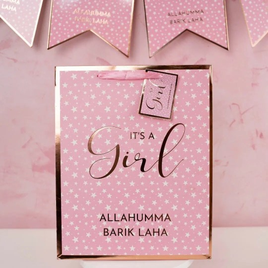 Islamic It's A Girl Gift Bag