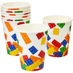 Block Party Paper Cups (Pack of 8)
