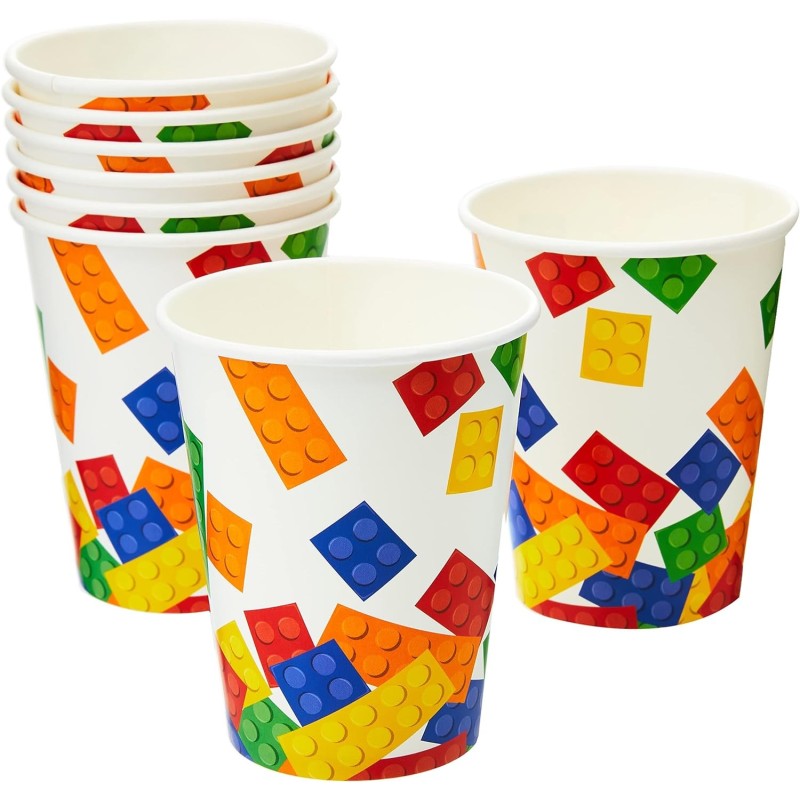 Block Party Paper Cups (Pack of 8)