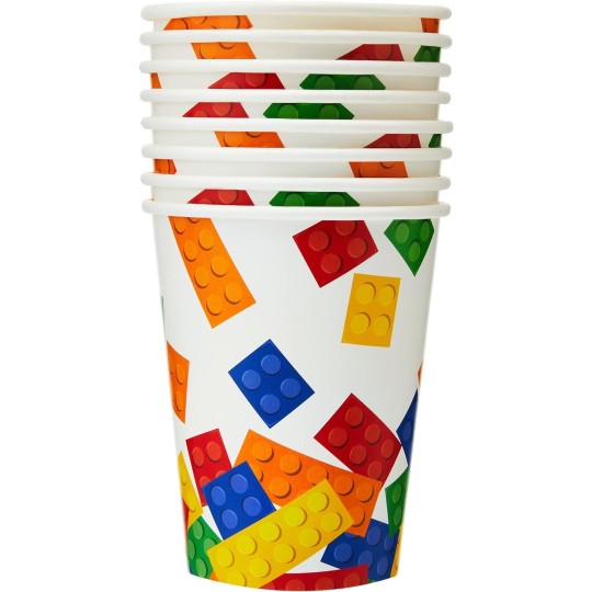 Block Party Paper Cups (Pack of 8)