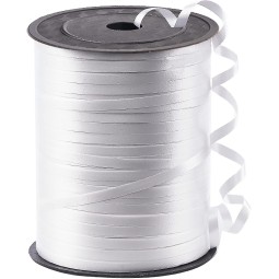 White Curling Ribbon 500m