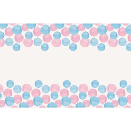Gender Reveal Plastic Tablecover | Baby Shower Party Supplies