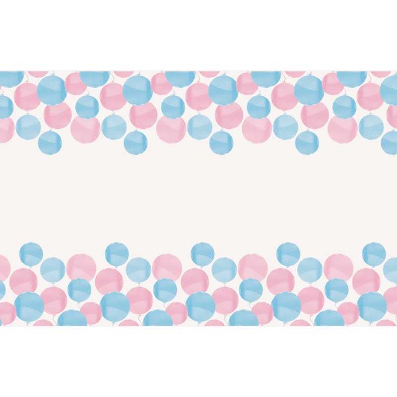 Gender Reveal Plastic Tablecover | Baby Shower Party Supplies