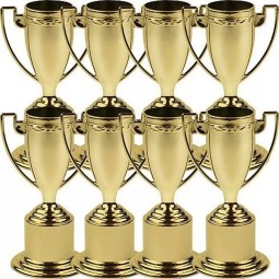 12cm Novelty Gold Trophy Cups (Pack of 8)