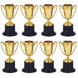 9.5cm Novelty Gold Trophy Cups (Pack of 8)