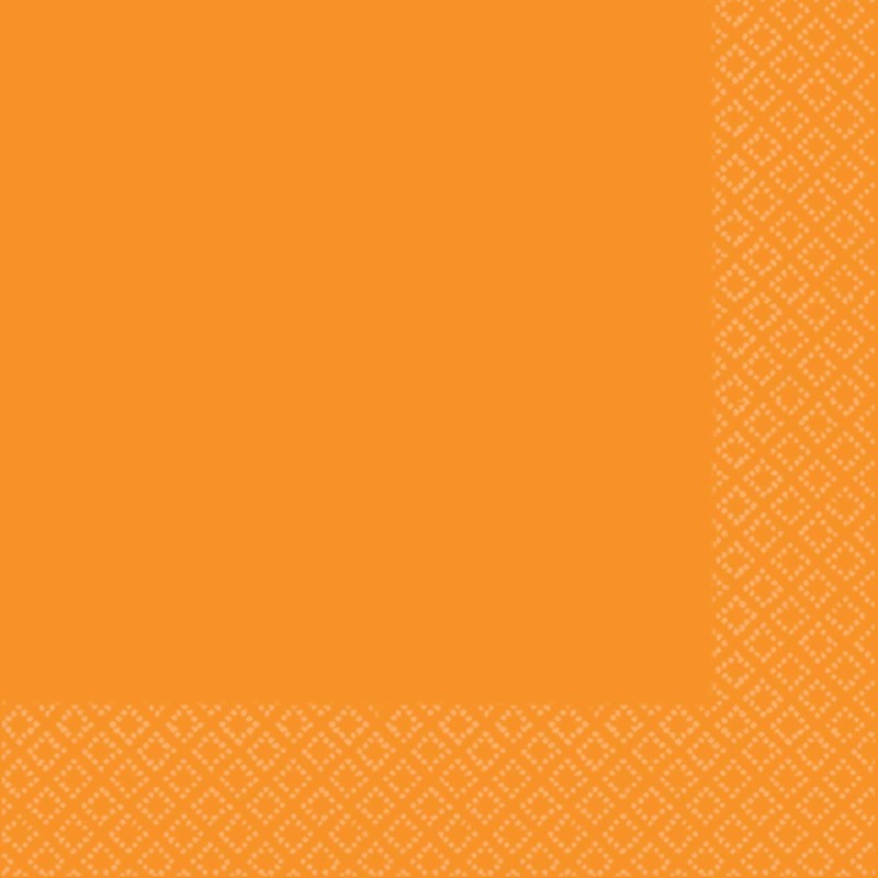 Orange Large Paper Napkins (Pack of 40)