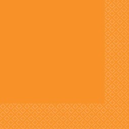 Orange Extra Large Paper Napkins (Pack of 40)