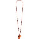 Novelty Orange Whistle on Chain Necklace
