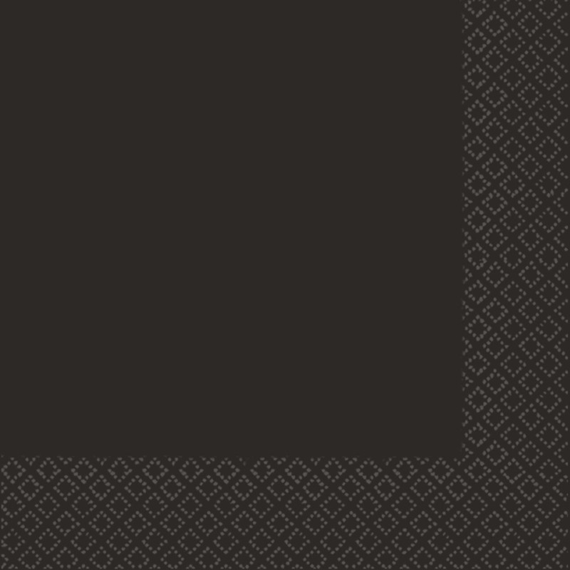 Jet Black Large Paper Napkins (Pack of 40)