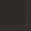 Jet Black Extra Large Paper Napkins (Pack of 40)