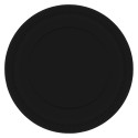 17cm Black Round Paper Plates (Pack of 20)