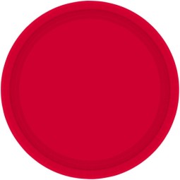 17cm Red Round Paper Plates (Pack of 20)