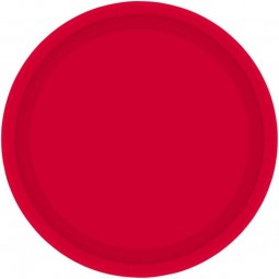 23cm Red Round Paper Plates (Pack of 20)